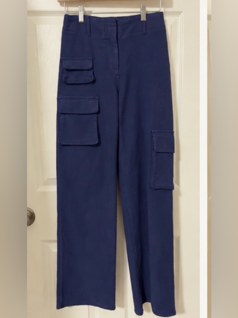 Wilfred Navy Straight-Leg Cargo Pants